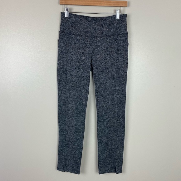 Athleta Herringbone Mercer Tight high rise pull on side pockets vented small - Picture 3 of 12